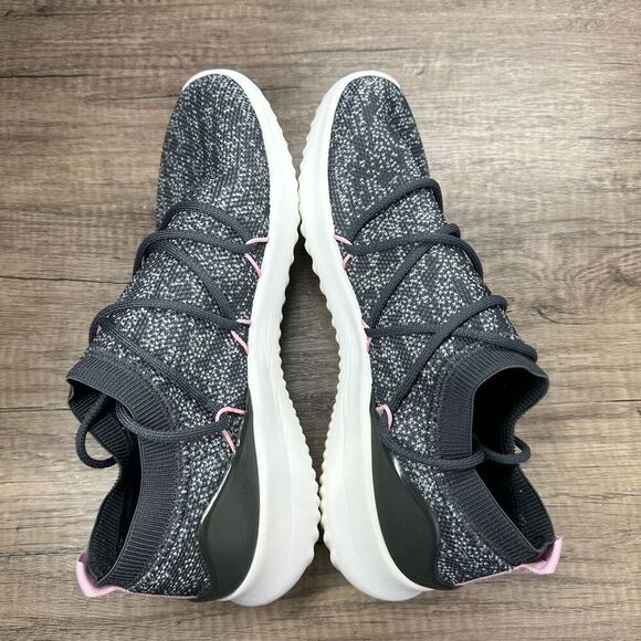 Adidas~Women's~Ultimafusion Slip-On Laced~Pink/Gray Marled Athletic Shoes~ Size - Picture 5 of 7